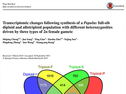 Transcriptomic changes following synthesis of a Populus full?sib diploid and allotriploid population with different heterozygosities driven by three types of 2n female gamete